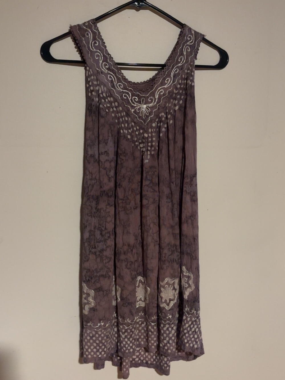 Advance Apparels purple Embroidered mini dress